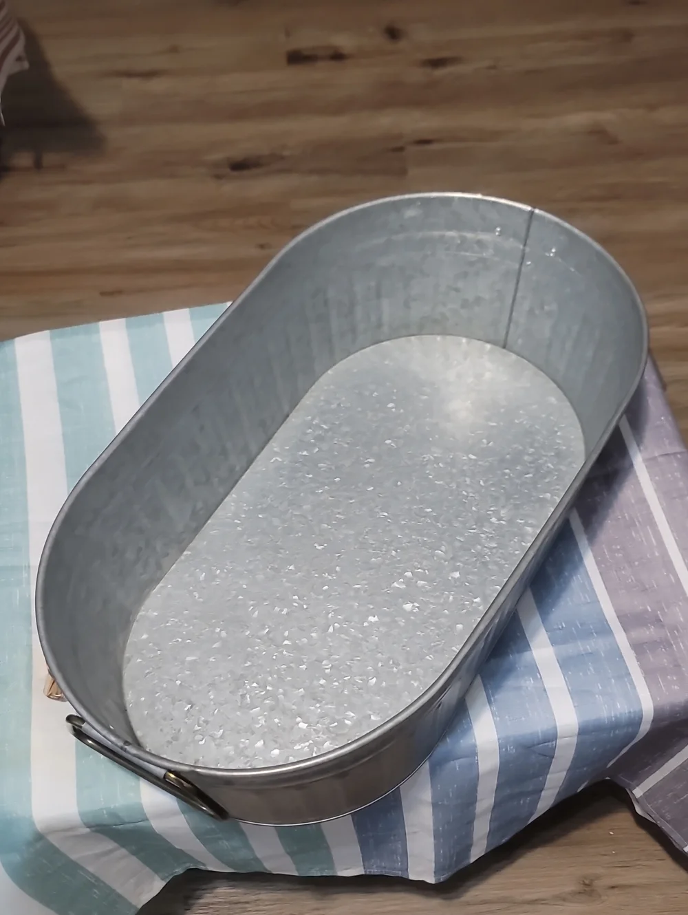 Better Homes And Gardens Galvanized Oval Tub - Silver Gray